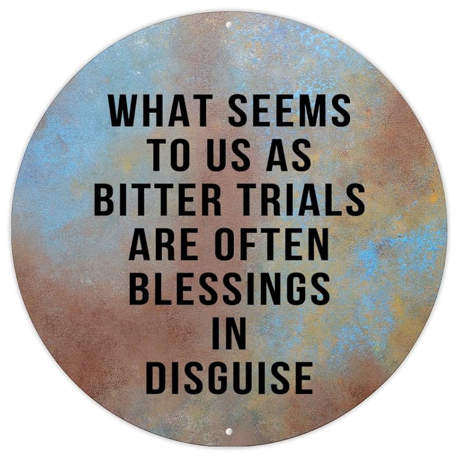 Amazon.com: 聖經經文動機報價復古復古錫金屬標誌什麼似乎對我們